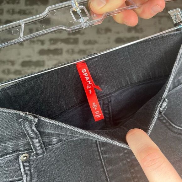 Spanx | women black straight leg denim jeans - Picture 2 of 10